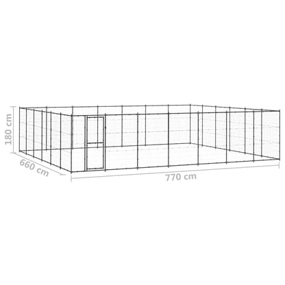 Vidaxl Perrera De Exterior De Acero 50,82 M²_2