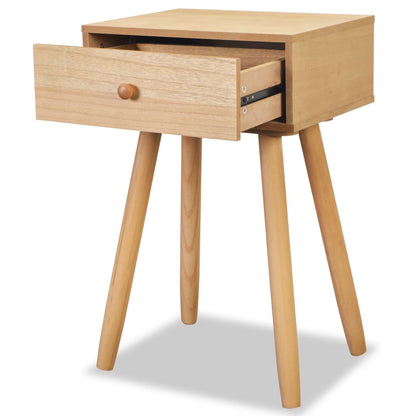 Mesitas De Noche 2 Uds Madera Maciza De Pino Marrón 40x30x61cm_2