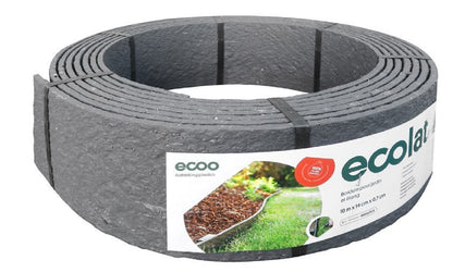 Bordillo Ecolat 100% Plástico Reciclado (rollo 10mx7mmx14cm).