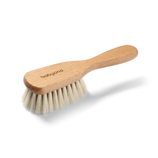 Babyono Peine Para Bebé Wood Con Cerdas Natuales Extra Suaves | Peina Sin Tirones Y Mima Su Cabecita Sensible_0