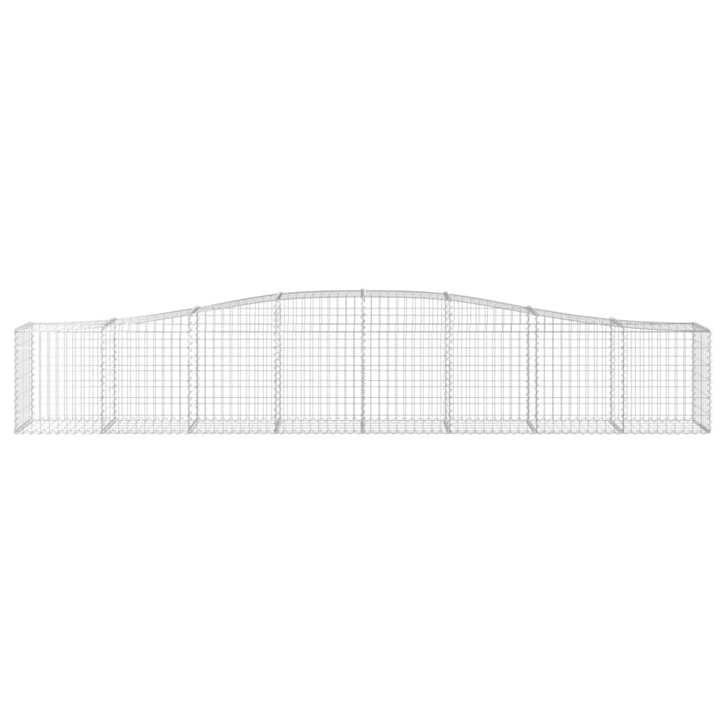 Cestas De Gaviones 25 Uds Forma De Arco Hierro 400x50x60/80 Cm_3
