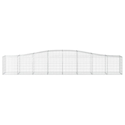 Cestas De Gaviones 20 Uds Forma De Arco Hierro 400x50x60/80 Cm_3