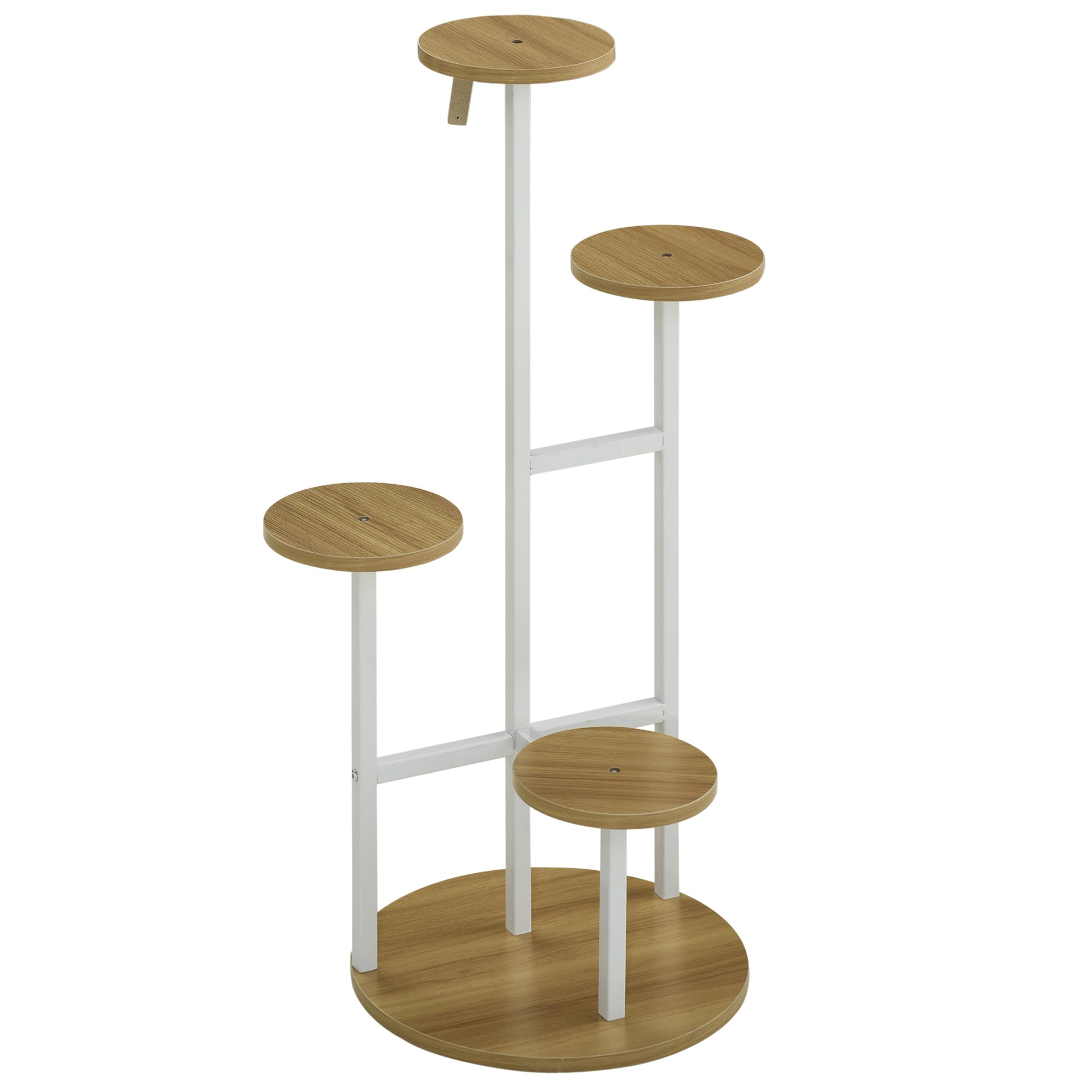 Outsunny Soporte Para Plantas De 4 Niveles Con Marco De Acero 40x40x95,5 Cm_0