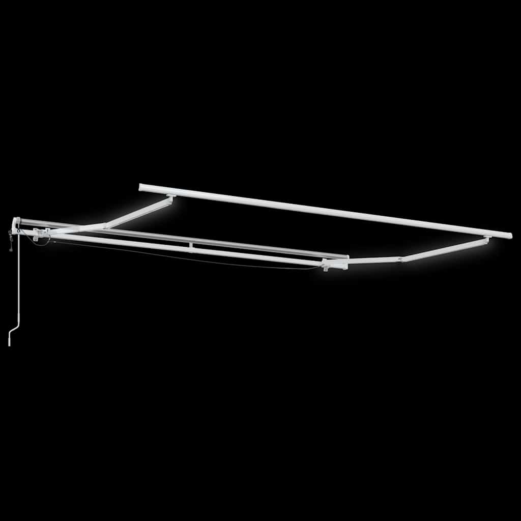 Toldo Retráctil Automático Luz Led Antracita Blanco 300x250 Cm_5