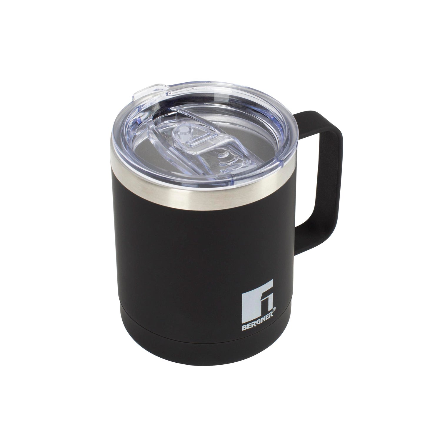Taza De Viaje 350ml Lovers En Acero Inoxidable Negro Bergner_0