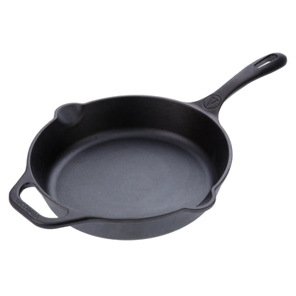 Victoria Sartén Hierro Fundido Curado Inducción 25cm, Apta Fuego, Barbacoa, Horno Cast Iron Skillet, 32432, Negro_0