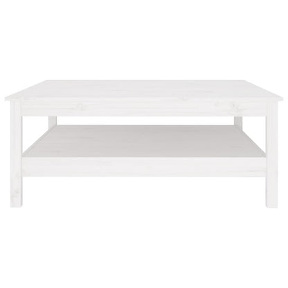 Mesa De Centro De Madera Maciza De Pino Blanco 100x100x40 Cm_1