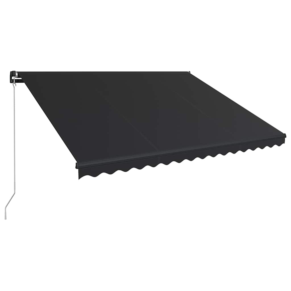 Toldo Retráctil Manual Con Led Gris Antracita 450x300 Cm_3