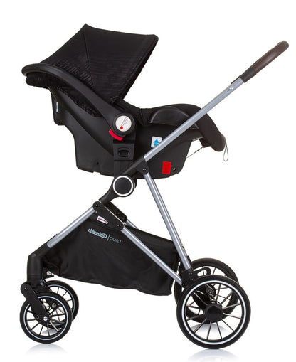 Carrito De Bebé Trio Convertible Aura Hasta 22 Kg Obsidian Silver_4