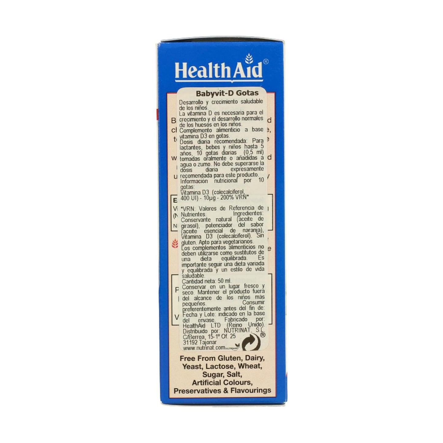 Babyvit D Gotas 50 Ml Health Aid