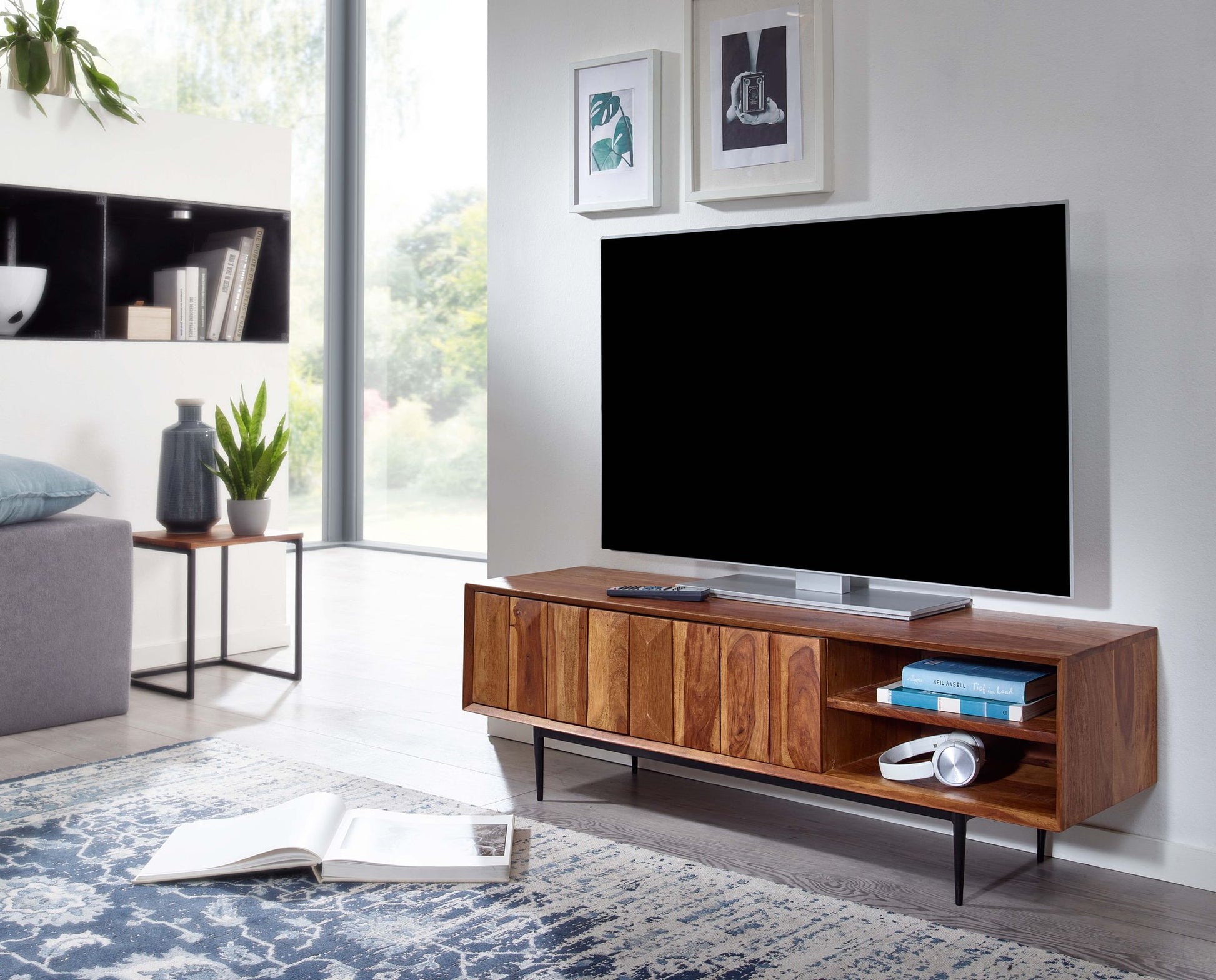 Mueble De Tv Sólido Y Duradero Modelo Wl6.556_2