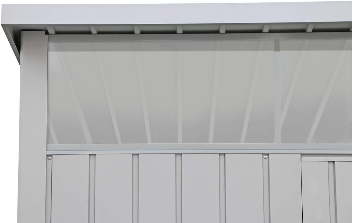 Duramax - Caseta Jardín - Palladium 8x6 - Metal - Color Gris Plata_2