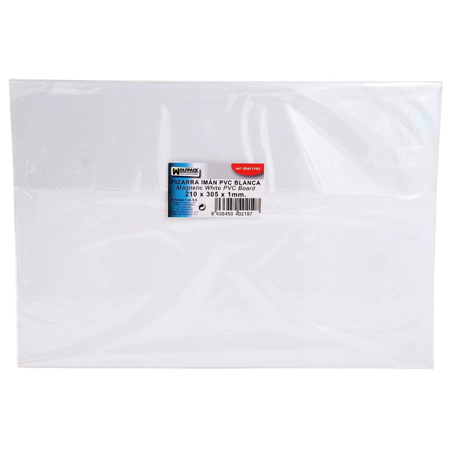 Pizarra Iman Pvc Blanca 210x305x1 Mm._2