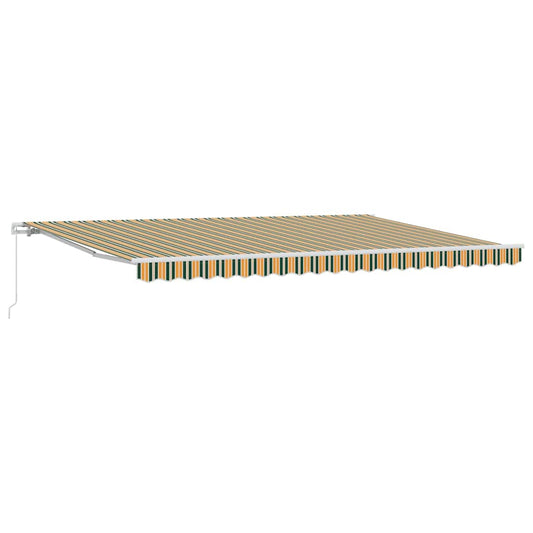 Toldo Retráctil Multicolor 500 X 300 Cm Poliéster Y Aluminio_0