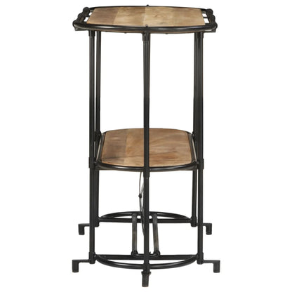 Mesa Consola Madera Maciza De Mango Rugosa 110x42x76 Cm_3