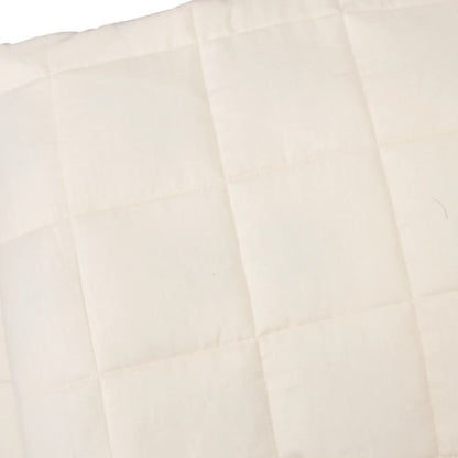 Vidaxl Manta Con Peso Tela Color Crema Claro 135x200 Cm 10 Kg_3