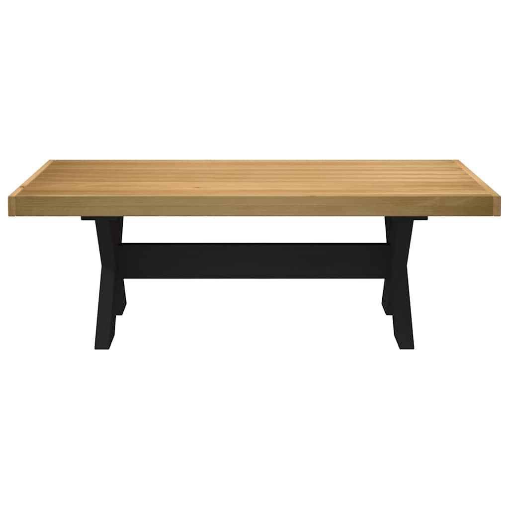 Mesa De Centro Noain Patas En X Madera Maciza Pino 120x60x40 Cm_1