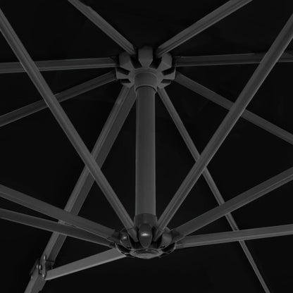 Vidaxl Sombrilla Jardín Voladiza Con Palo De Aluminio Negra 250x250 Cm_4