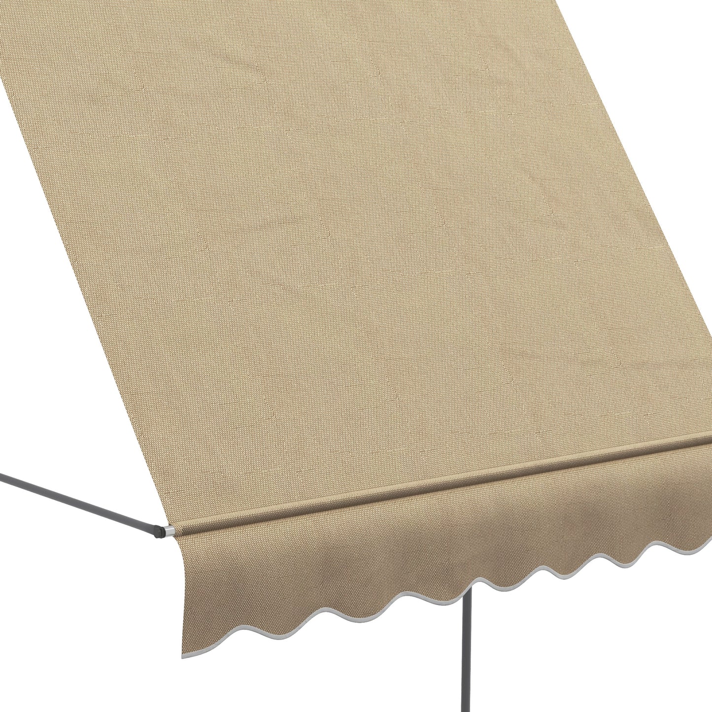 Outsunny Toldo Manual Retráctil 2x1,2 M Altura Ajustable Con Manivela 210-300 Cm_4