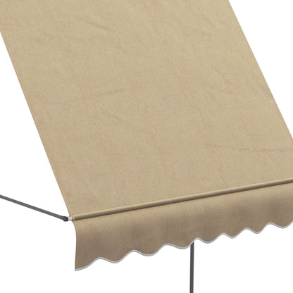 Outsunny Toldo Manual Retráctil 2x1,2 M Altura Ajustable Con Manivela 210-300 Cm_4