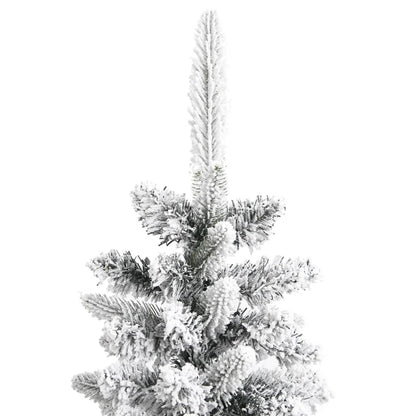 Vidaxl Árbol De Navidad Artificial Estrecho Con Nieve Pvc Y Pe 180 Cm_3
