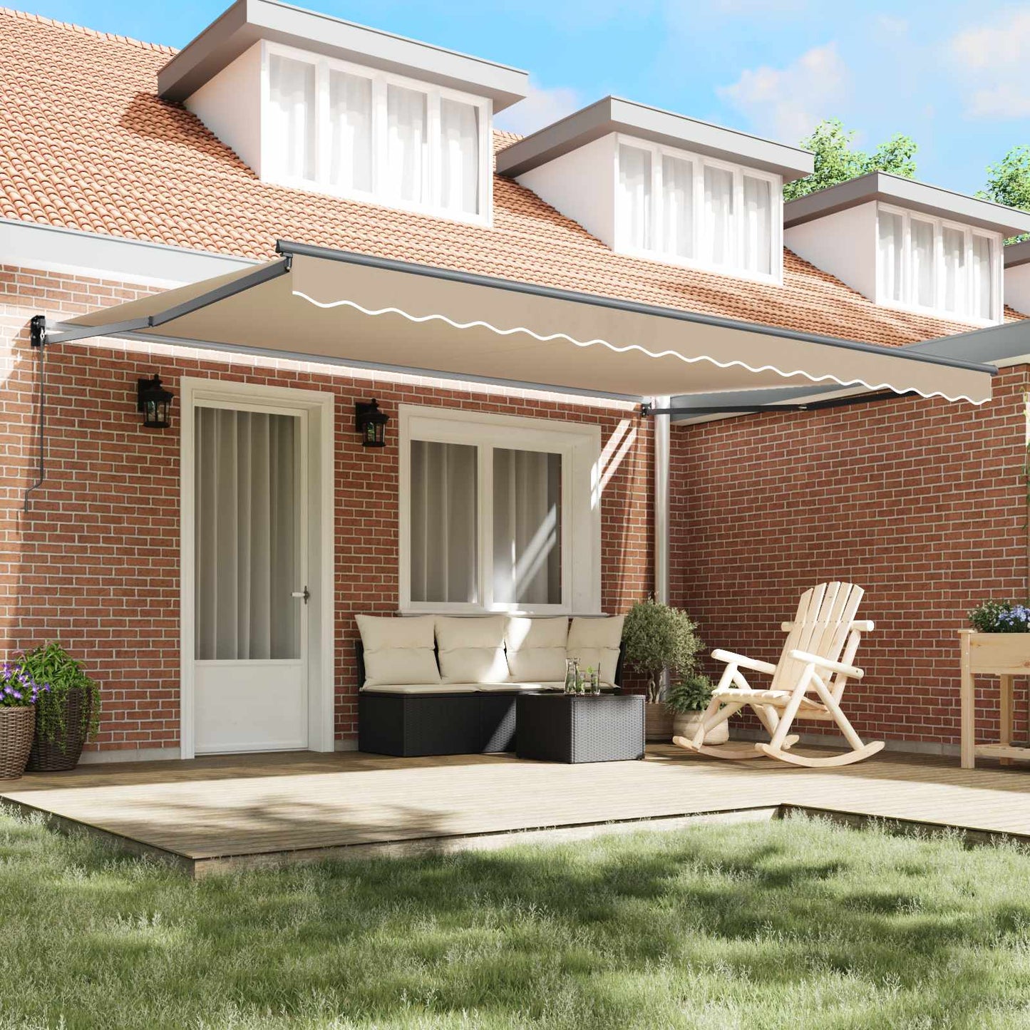 Toldo Retráctil Beige 450 X 300 X 165 Cm_2