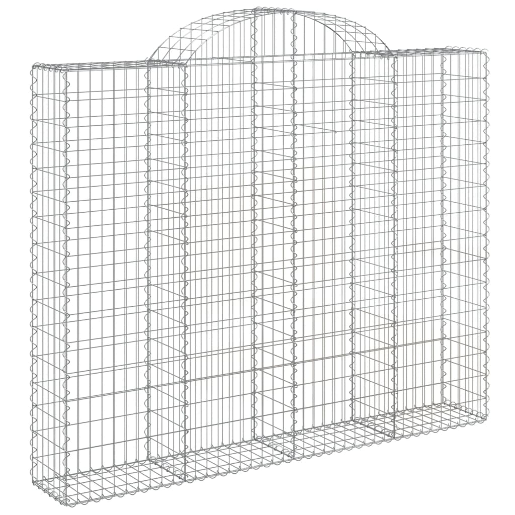 Cestas Gaviones 2 Uds Forma De Arco Hierro 200x30x160/180 Cm_2
