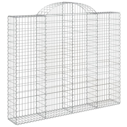 Cestas Gaviones 2 Uds Forma De Arco Hierro 200x30x160/180 Cm_2