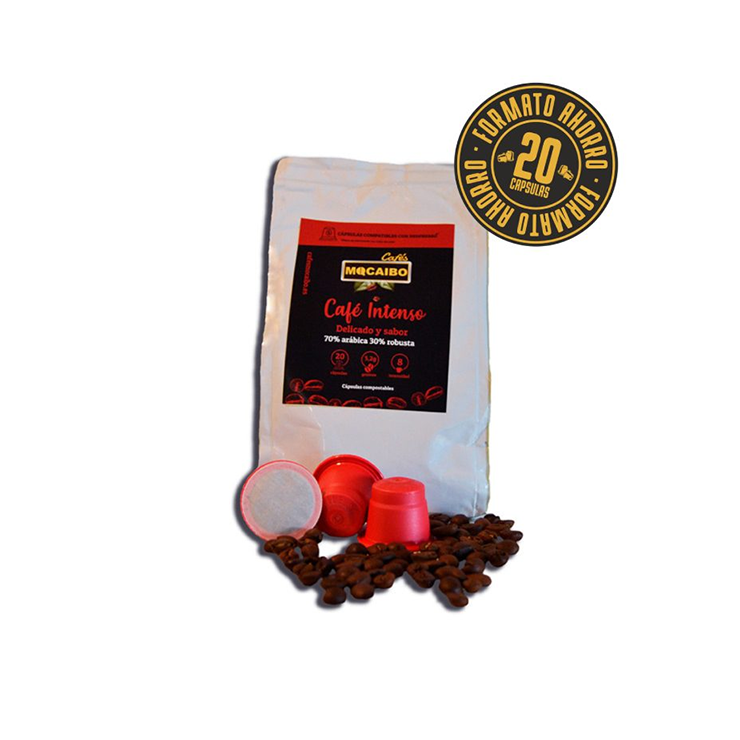 Café cápsulas compatibles Nespresso* intenso (20 cápsulas)_0