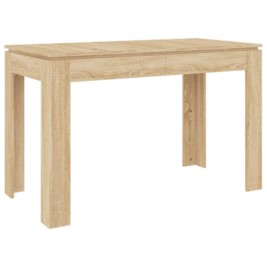 Mesa De Comedor Madera Contrachapada Roble Sonoma 120x60x76cm_0