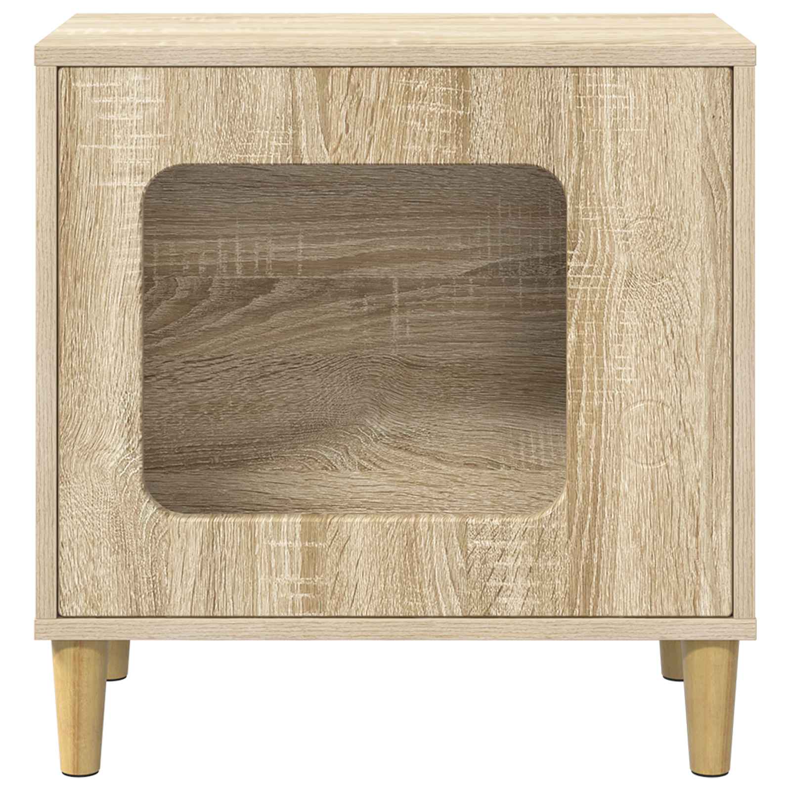 Casa Para Gatos Sonoma 51 X 30 X 52 Cm Madera De Ingeniería_4