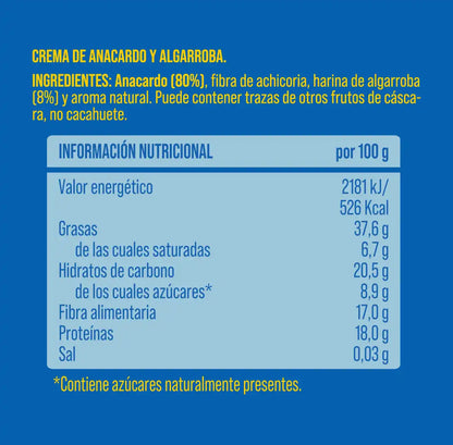 Pack crema de anacardo y algarroba 4 uds The Nut Club 800g_1