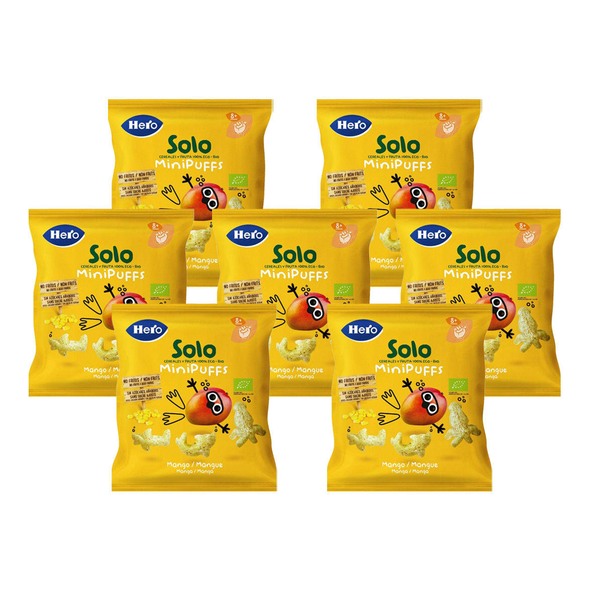 Pack 7x Snacks de Mango Eco 18 g-Hero Solo