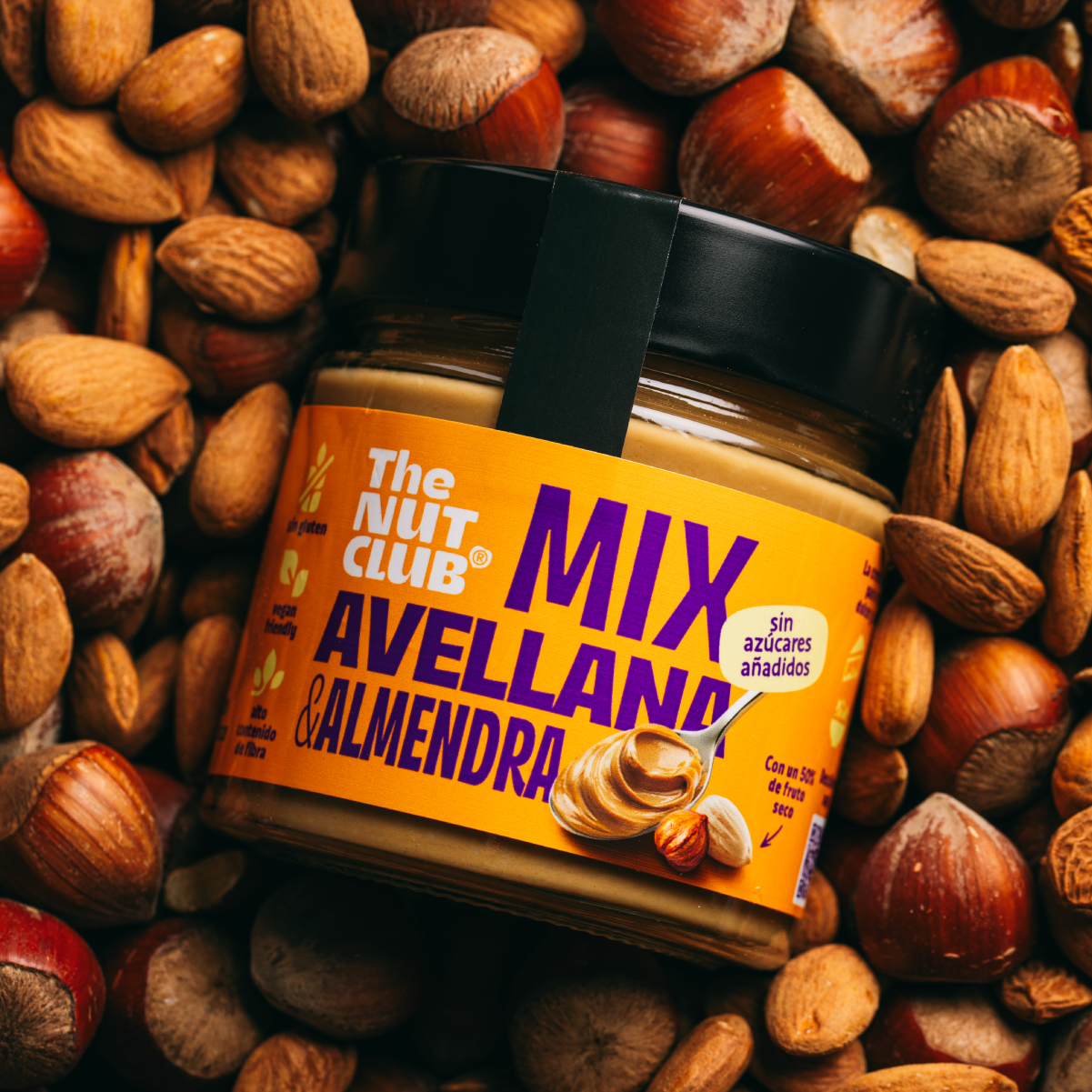 Pack crema de avellana y almendra nacional 4 uds The Nut Club 800g_2