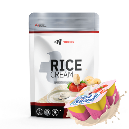 Rice Cream (crema De Arroz Pregelatinizada) - 2kg - Fresa Banana - Fuente De Carbohidratos De Buena - Masmusculo Supplem_0
