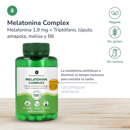 Melatonina complex Planeta Huerto 120 cápsulas