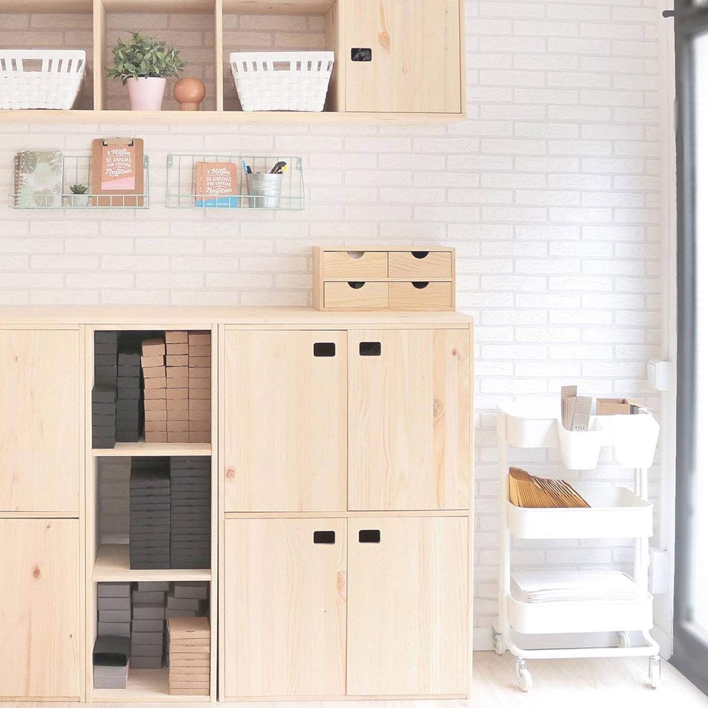Well Home - Miniblock 4 Cajones En Madera De Pino_2