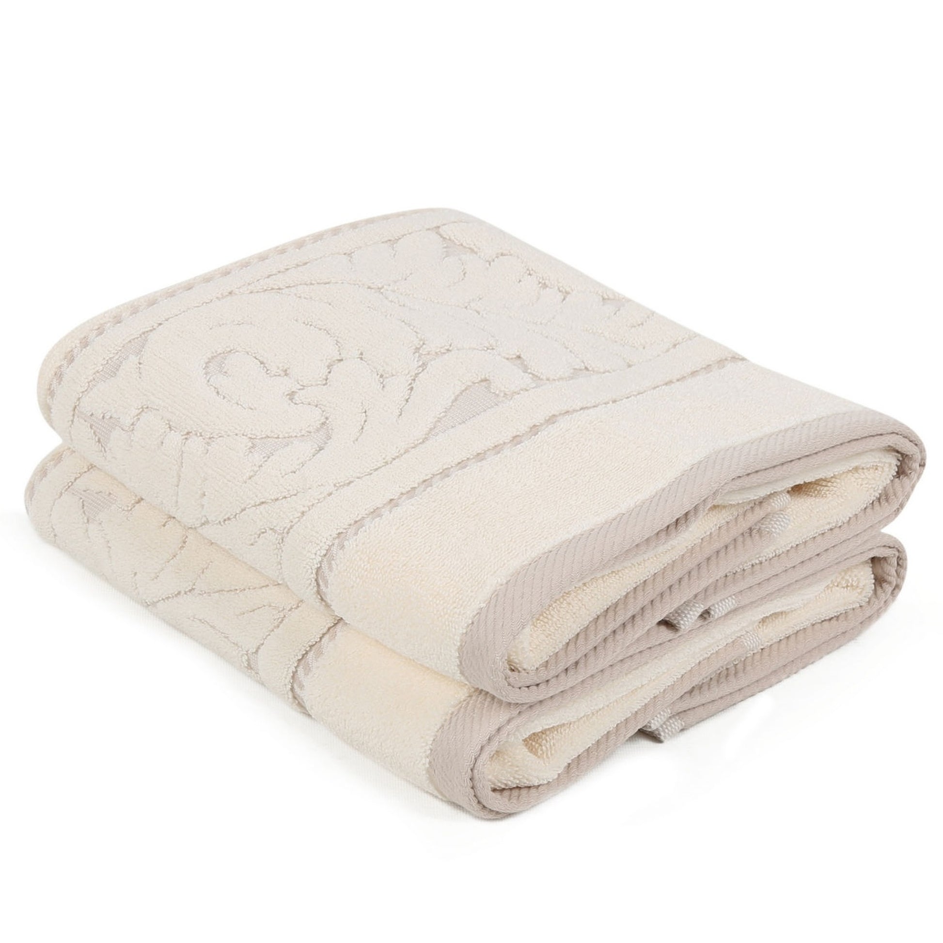 Juego De Toallas De Mano (2 Piezas) Crema_1