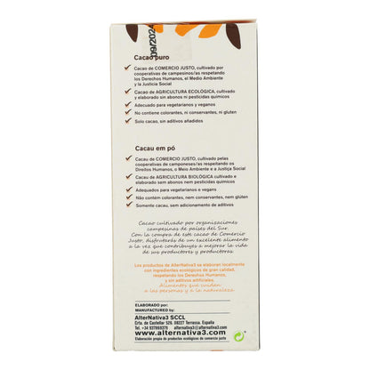 Cacao Puro Premium Bio Alternativa 150 g