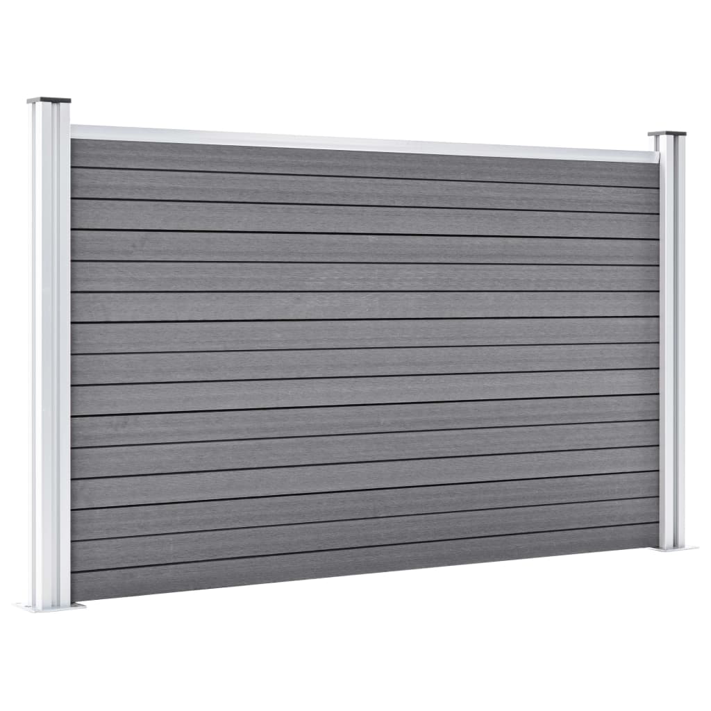 Valla De Jardín De Wpc Gris 526x106 Cm / Vetonek_2