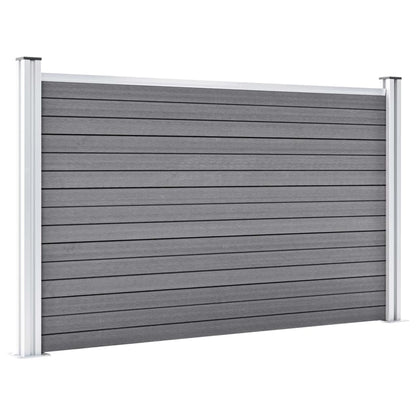 Valla De Jardín De Wpc Gris 526x106 Cm / Vetonek_2