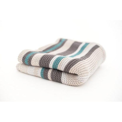 Mantita bebé de punto CoZee 100% algodón Tutti Bambini Multicolour Stripes