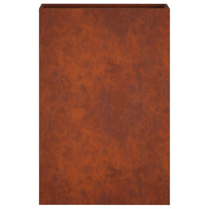 Macetero De Jardín 2 Uds. Oxidado 50 X 20 X 75 Cm Acero Oxidado_4