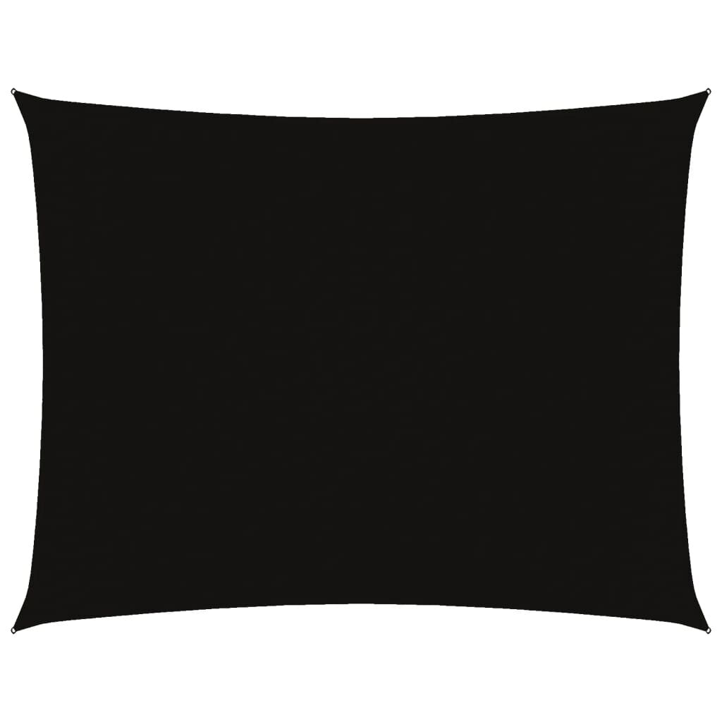 Vidaxl Toldo De Vela Rectangular Tela Oxford Negro 3x6 M_0