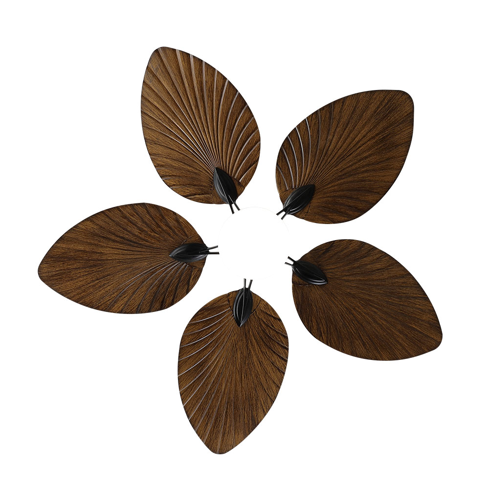 Ventilador Dc 26w Colla Negro 5 Aspas Marron 132cm 6 Velocidades 2950lm Remoto Temporizador Memoria 24_4