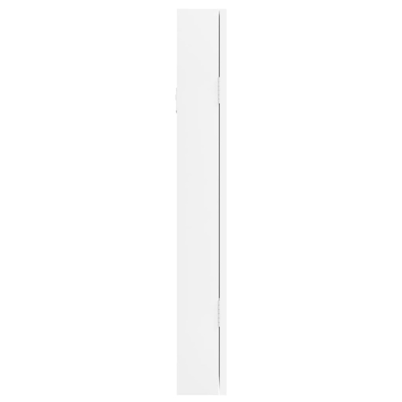 Vidaxl Espejo Con Joyero De Pared Blanco 30x8,5x67 Cm_5