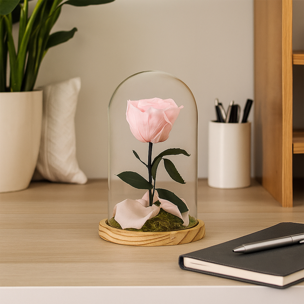 Mundo Eterno Rosa En Cúpula Rosa Claro (light Pink) 12x20cm_3