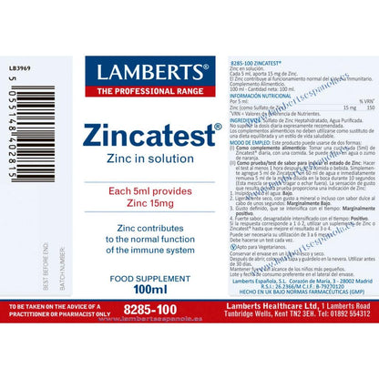 Zincatest 100ml, Lamberts