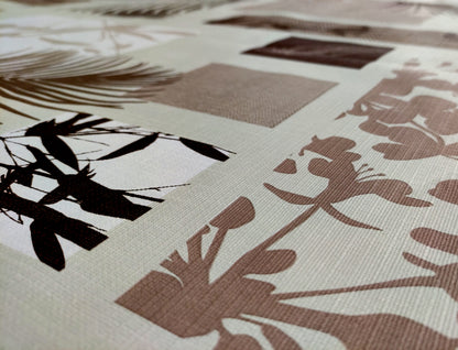 Mantel| Composicion Pvc| Base Poliester| Antimanchas| Palmeras