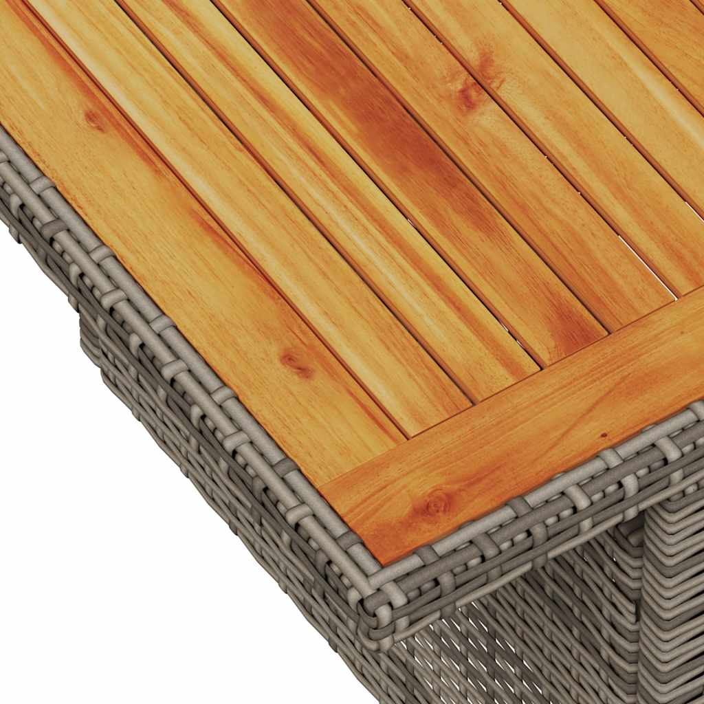 Set De Muebles De Jardín 6 Pzas Y Cojines Ratán Sintético Gris / Vetonek_1
